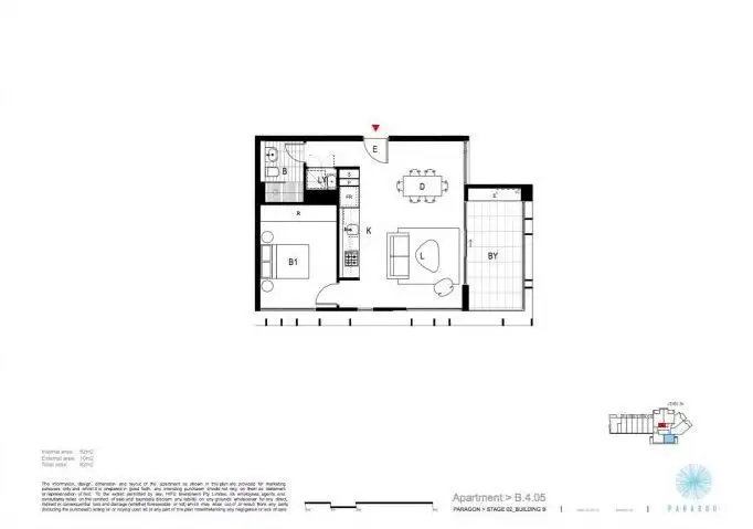 Floorplan of Homely apartment listing, 405/1 Link Rd, Zetland NSW 2017