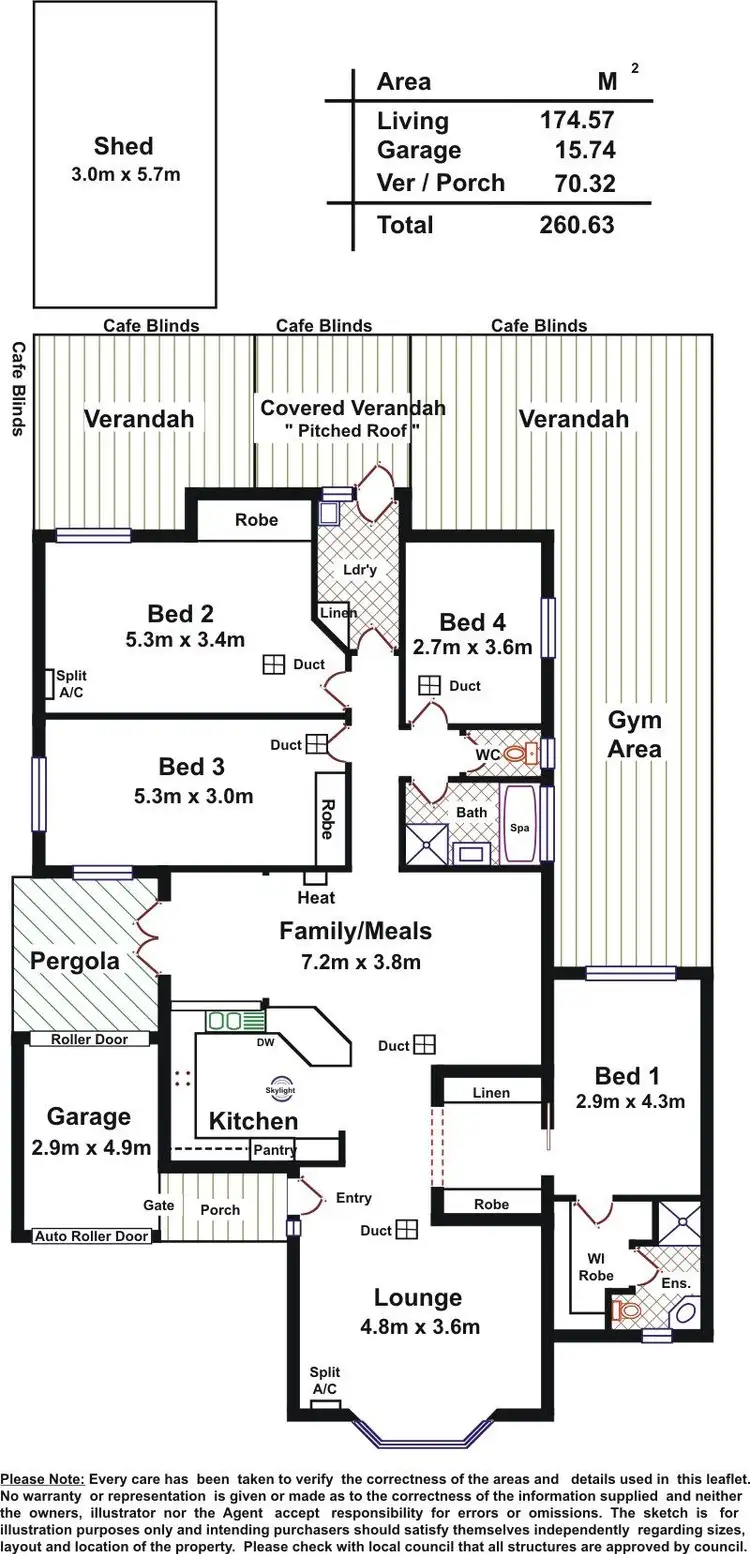 Floorplan of Homely house listing, 9 Polar Court, Greenwith SA 5125