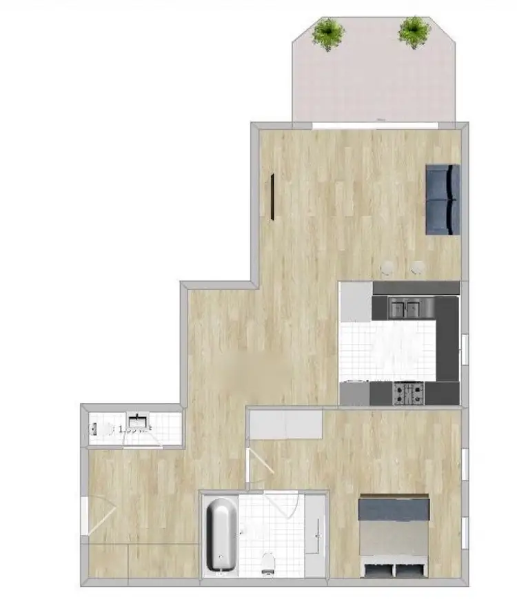 Floorplan of Homely apartment listing, 409/400 St Kilda Rd, Melbourne VIC 3004
