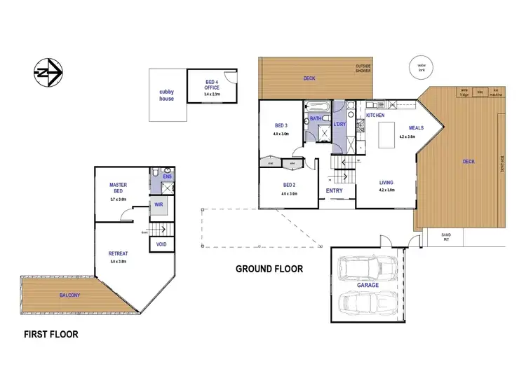 Floorplan of Homely house listing, 57 Great Ocean Road, Jan Juc VIC 3228