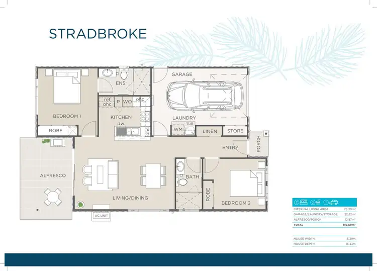 Floorplan of Homely retirement listing, 325/2 Chambers Flat Road, Chambers Flat QLD 4133