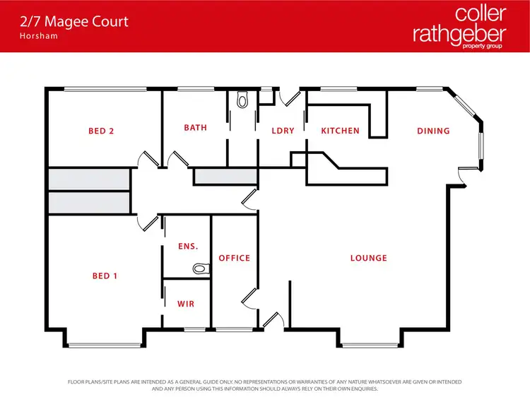 Floorplan of Homely townhouse listing, 2/7 Magee Court, Horsham VIC 3400
