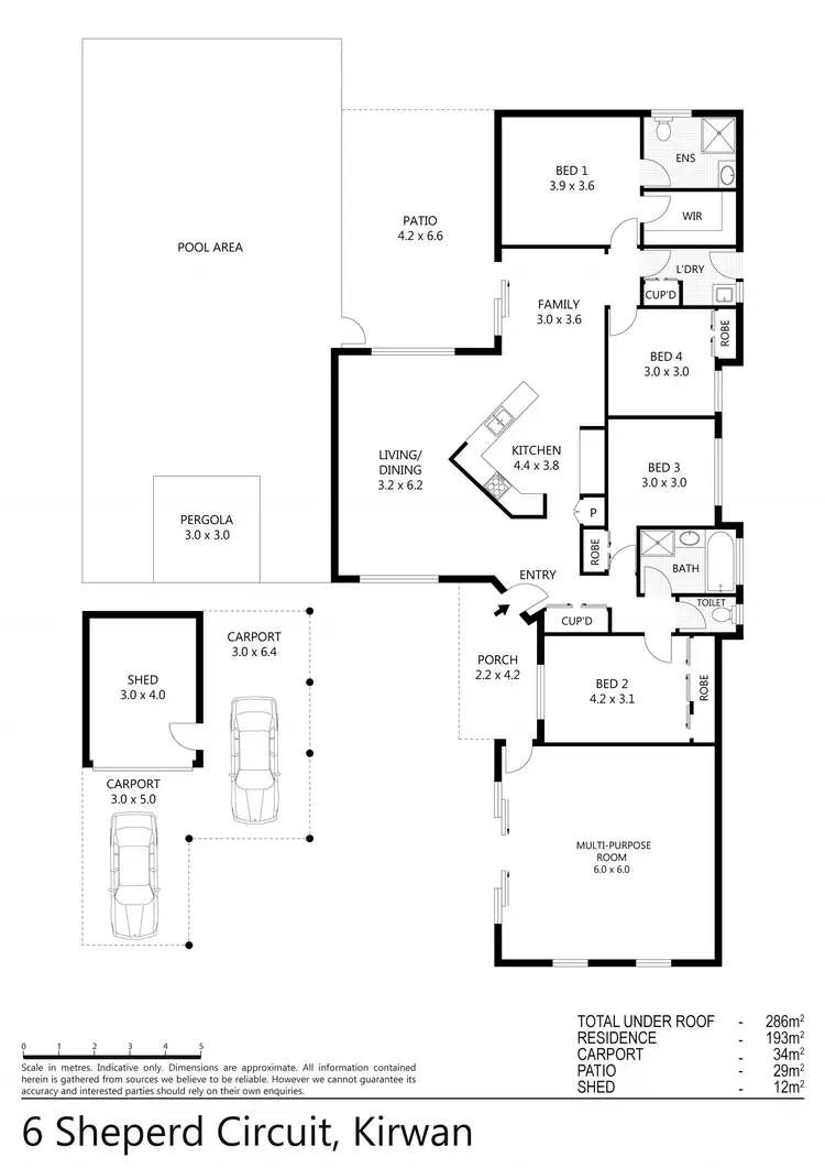 Floorplan of Homely house listing, 6 Sheperd Circuit, Kirwan QLD 4817