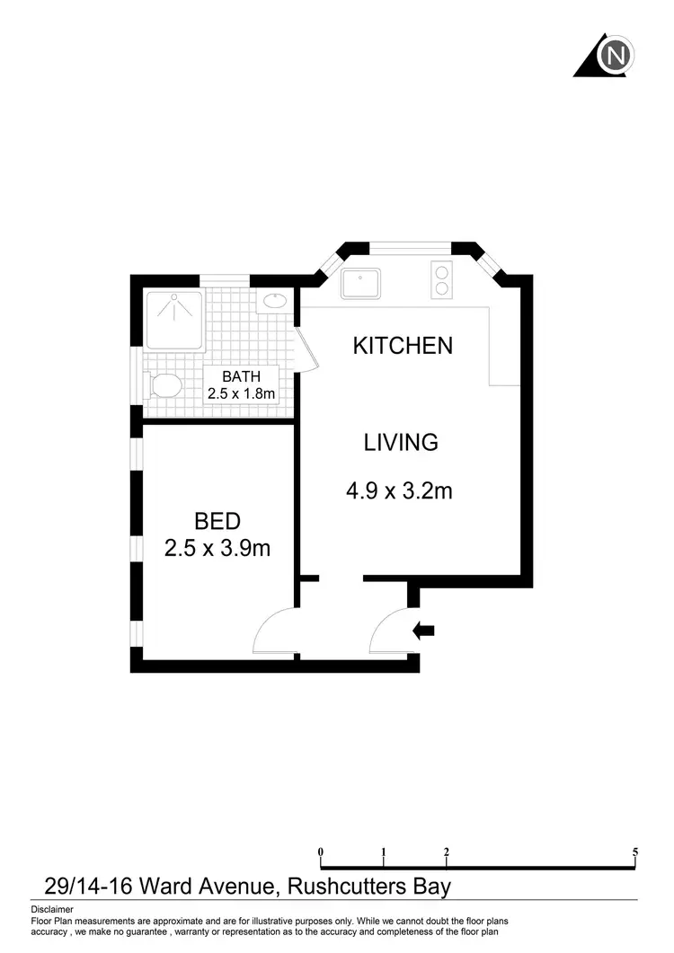 Floorplan of Homely apartment listing, 29/16 Ward Avenue, Rushcutters Bay NSW 2011