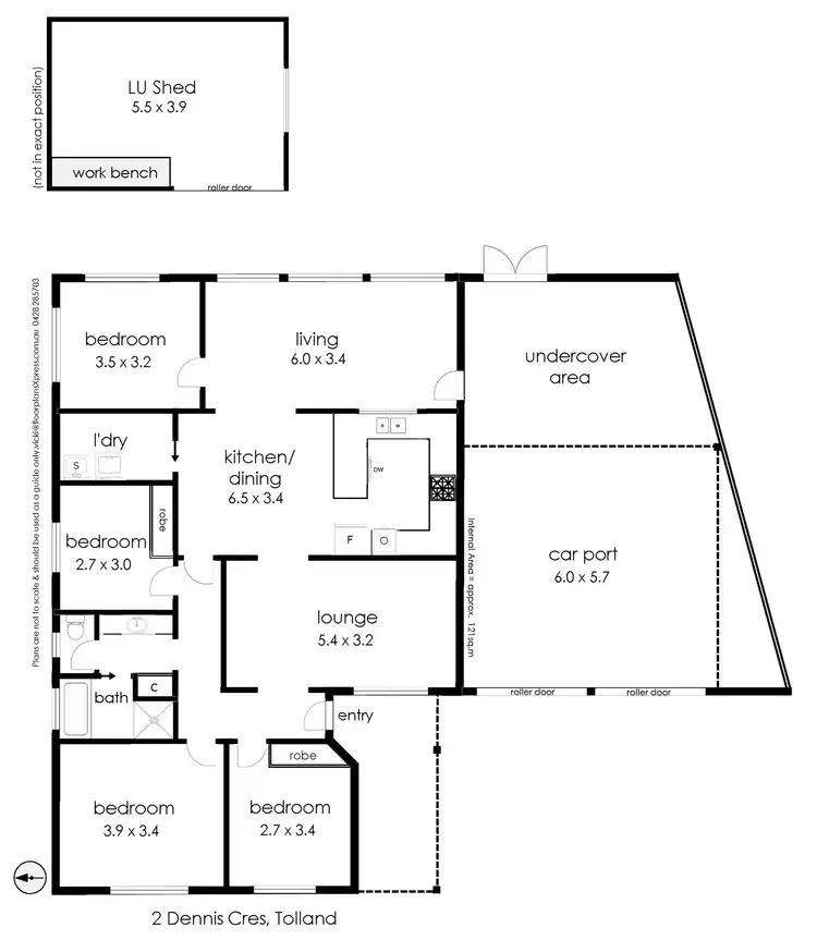 Floorplan of Homely house listing, 2 Dennis Crescent, Tolland NSW 2650