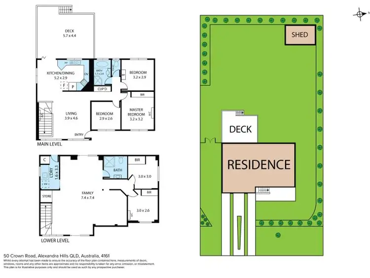 Floorplan of Homely house listing, 50 Crown Road, Alexandra Hills QLD 4161