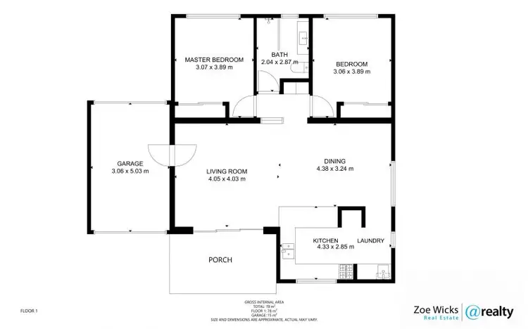 Floorplan of Homely villa listing, 2/5-6 Seary Close, Whitfield QLD 4870