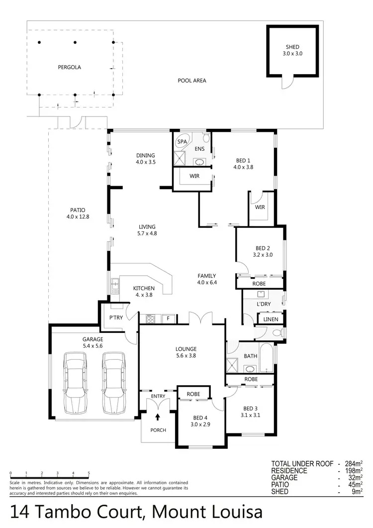 Floorplan of Homely house listing, 14 Tambo Court, Mount Louisa QLD 4814