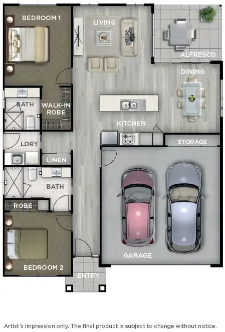 Floorplan of Homely retirement listing, 130/2 Chambers Flat Road, Chambers Flat QLD 4133