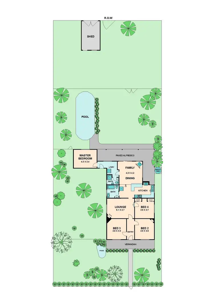 Floorplan of Homely house listing, 78 High Street, Heathcote VIC 3523