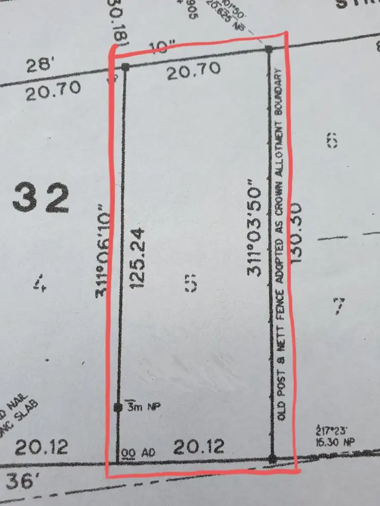 Floorplan of Homely land listing, 52 Barnard Street, Beechworth VIC 3747