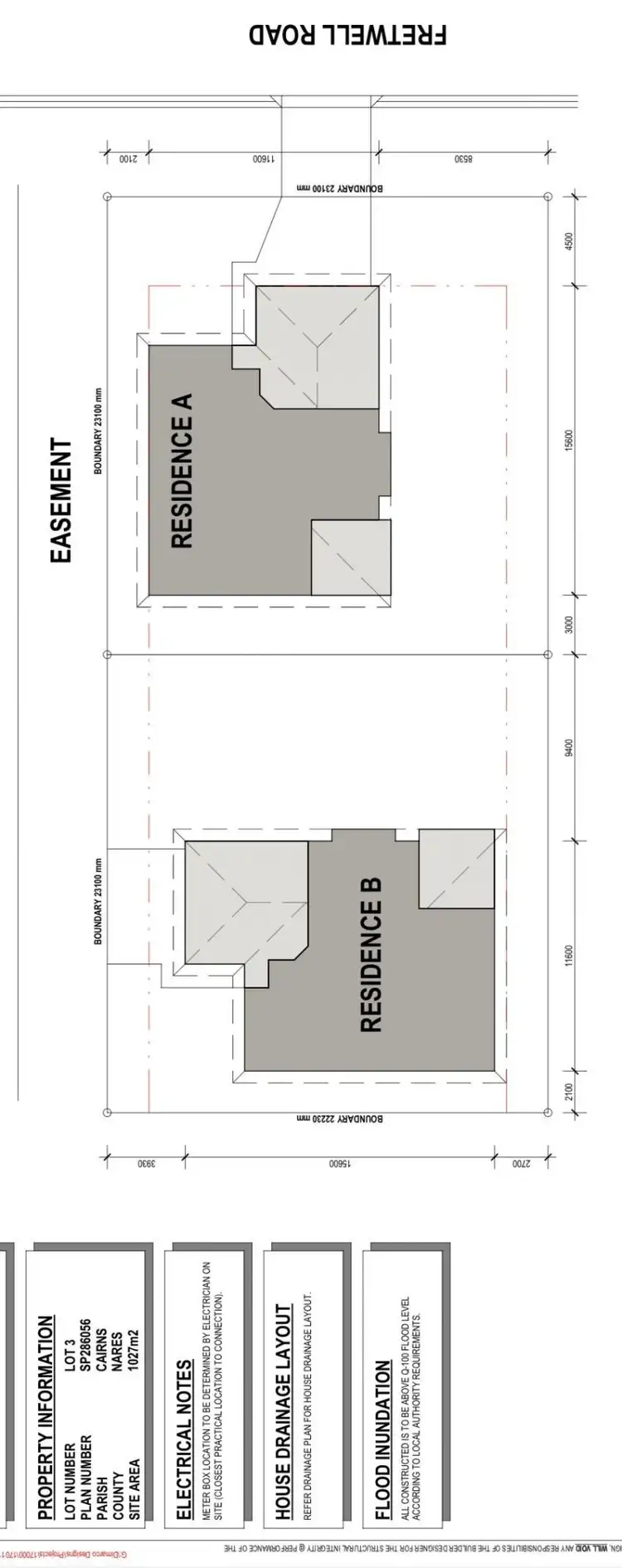 Floorplan of Homely semi-detached listing, 26A and 26B Fretwell Road, White Rock QLD 4868