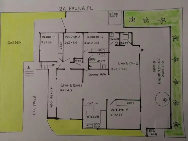 Floorplan of Homely house listing, 2A Fauna PL, Kirrawee NSW 2232