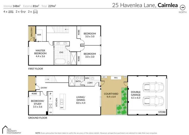 Floorplan of Homely townhouse listing, 25 Havenlea Lane, Cairnlea VIC 3023