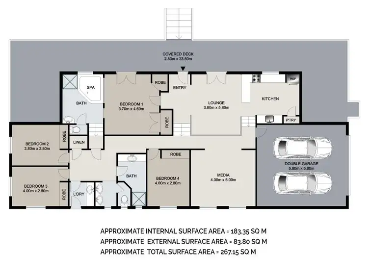 Floorplan of Homely house listing, 5 Bunyaville Close, Arana Hills QLD 4054