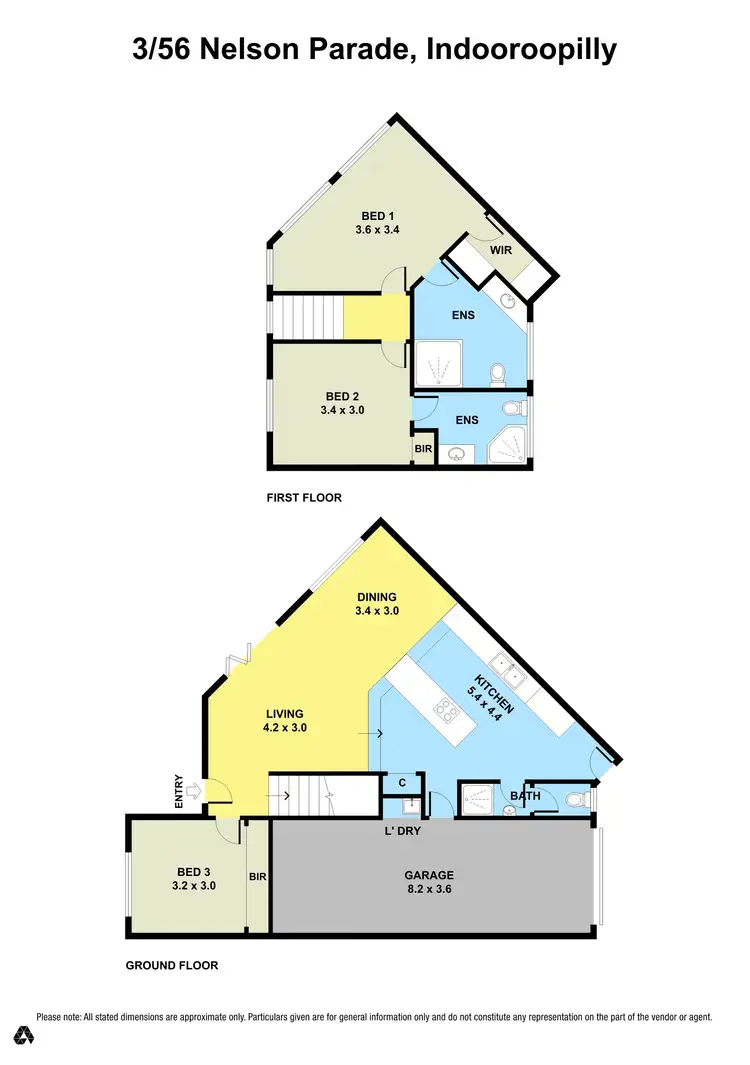 Floorplan of Homely townhouse listing, 3/56 Nelson Parade, Indooroopilly QLD 4068