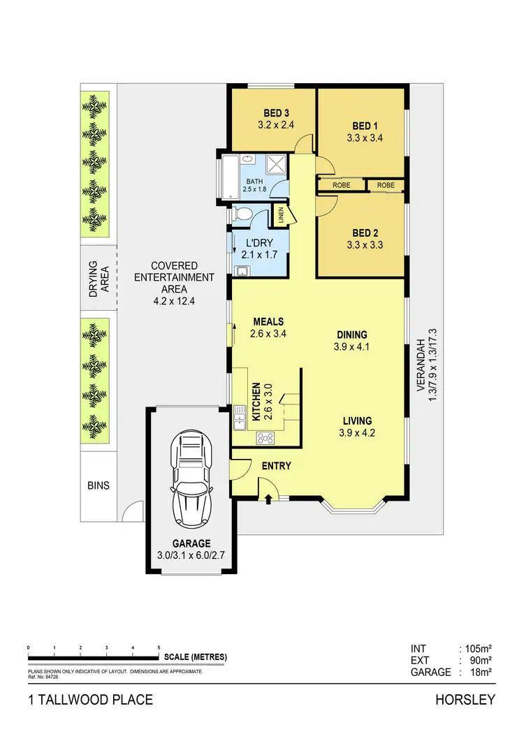 Floorplan of Homely house listing, 1 Tallwood Place, Horsley NSW 2530