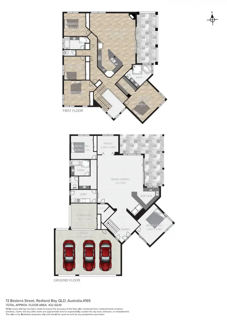 Floorplan of Homely house listing, 13 Bedarra Street, Redland Bay QLD 4165