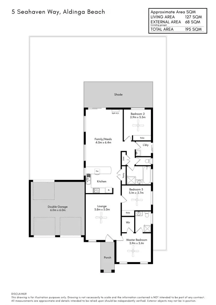 Floorplan of Homely house listing, 5 Seahaven Way, Aldinga Beach SA 5173