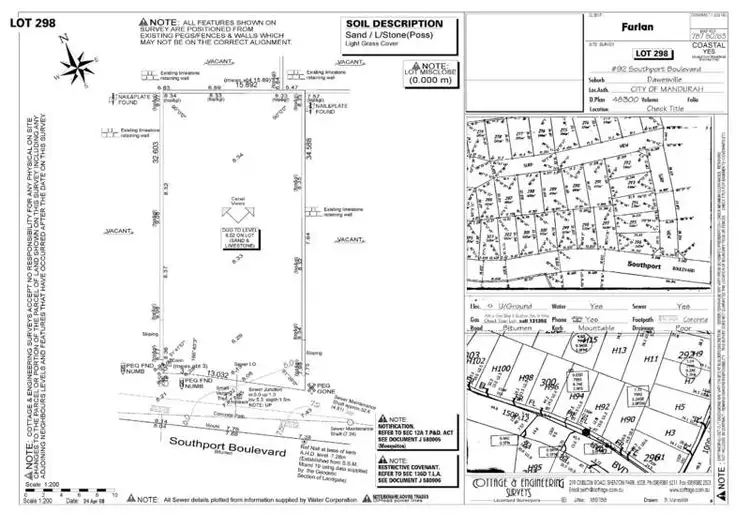 Floorplan of Homely land listing, 92 Southport Boulevard, Dawesville WA 6211