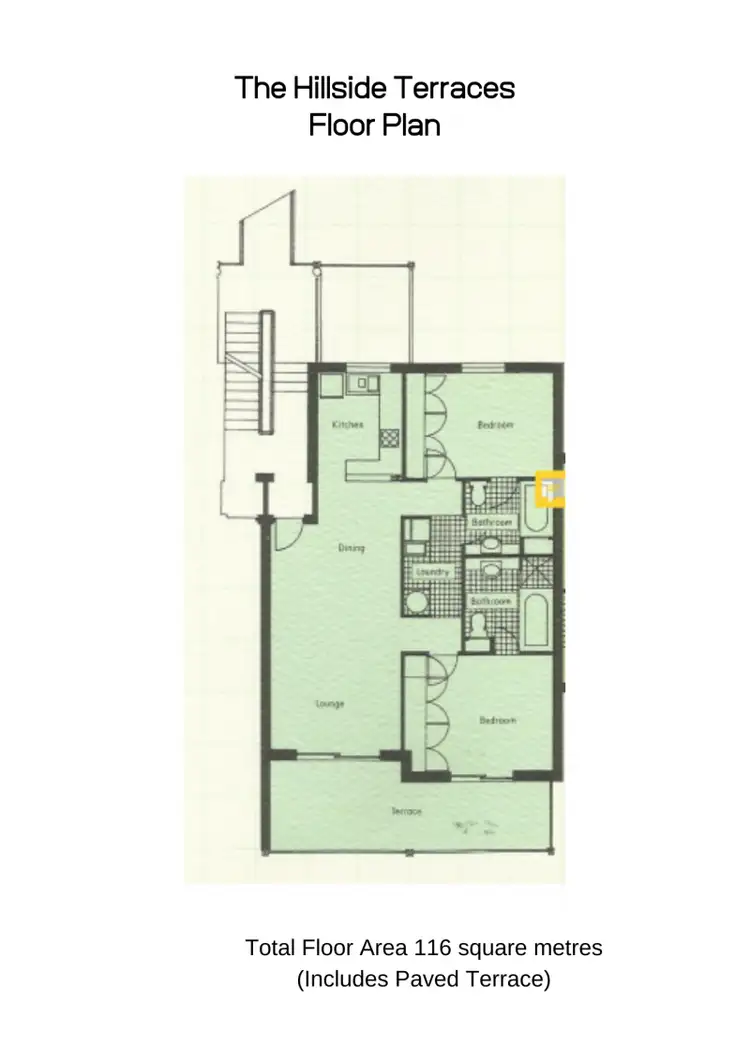 Floorplan of Homely unit listing, Unit 1124 Hillside Terraces/16 Kunapipi Road, Laguna Quays QLD 4800