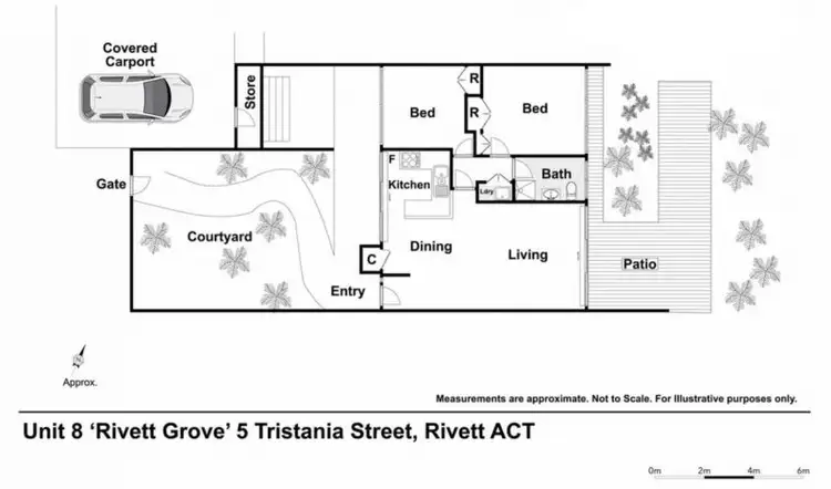 Floorplan of Homely unit listing, 8/5 Tristania Street, Rivett ACT 2611