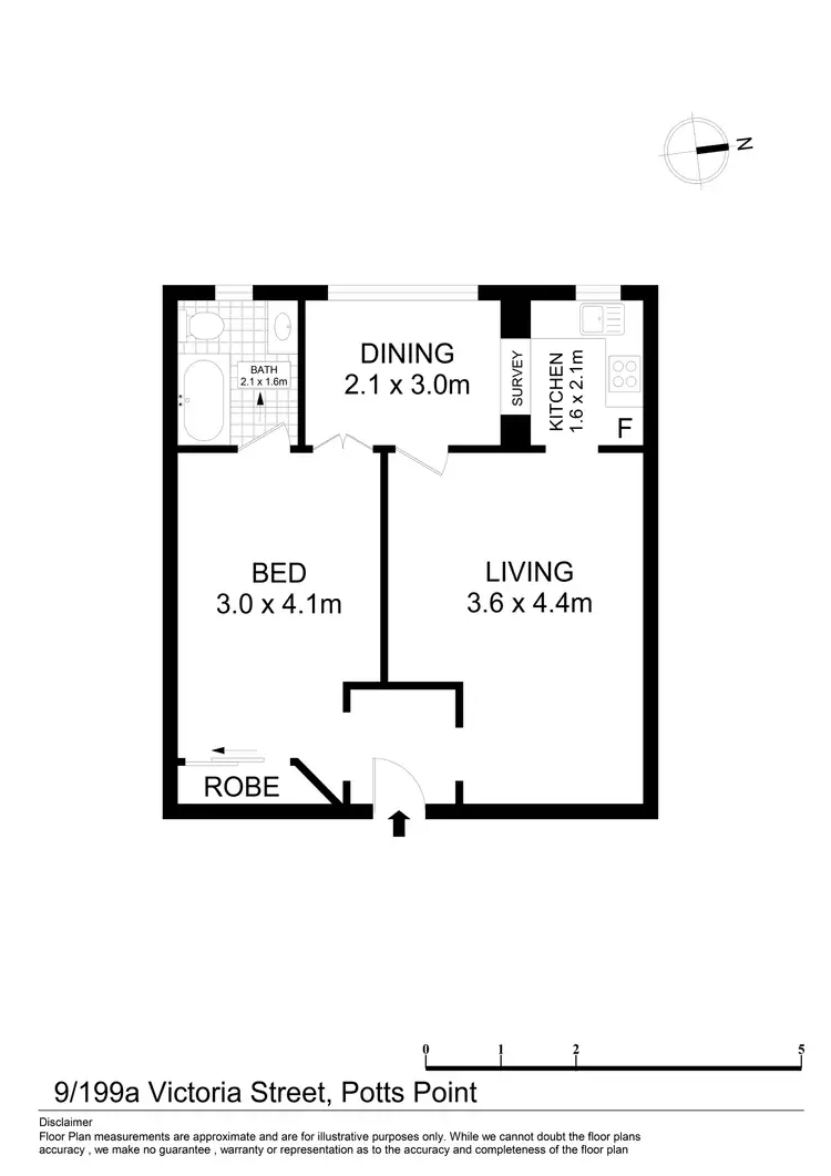 Floorplan of Homely apartment listing, 9/199A Victoria Street, Potts Point NSW 2011