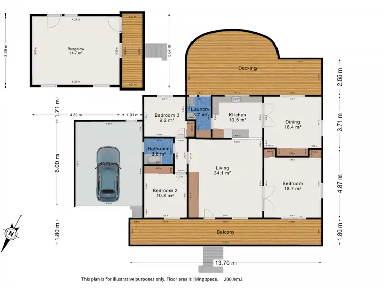 Floorplan of Homely house listing, 6 Merton Grove, Healesville VIC 3777