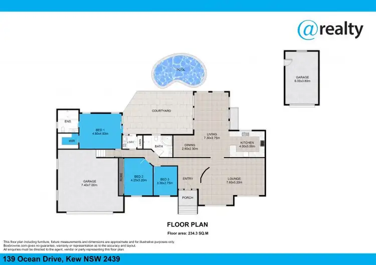 Floorplan of Homely rural property listing, 139 Ocean Drive, Kew NSW 2439