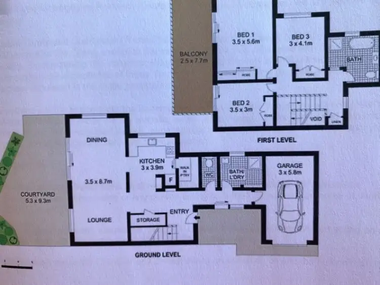 Floorplan of Homely townhouse listing, 6/3 Beachcomber Drive, Byron Bay NSW 2481