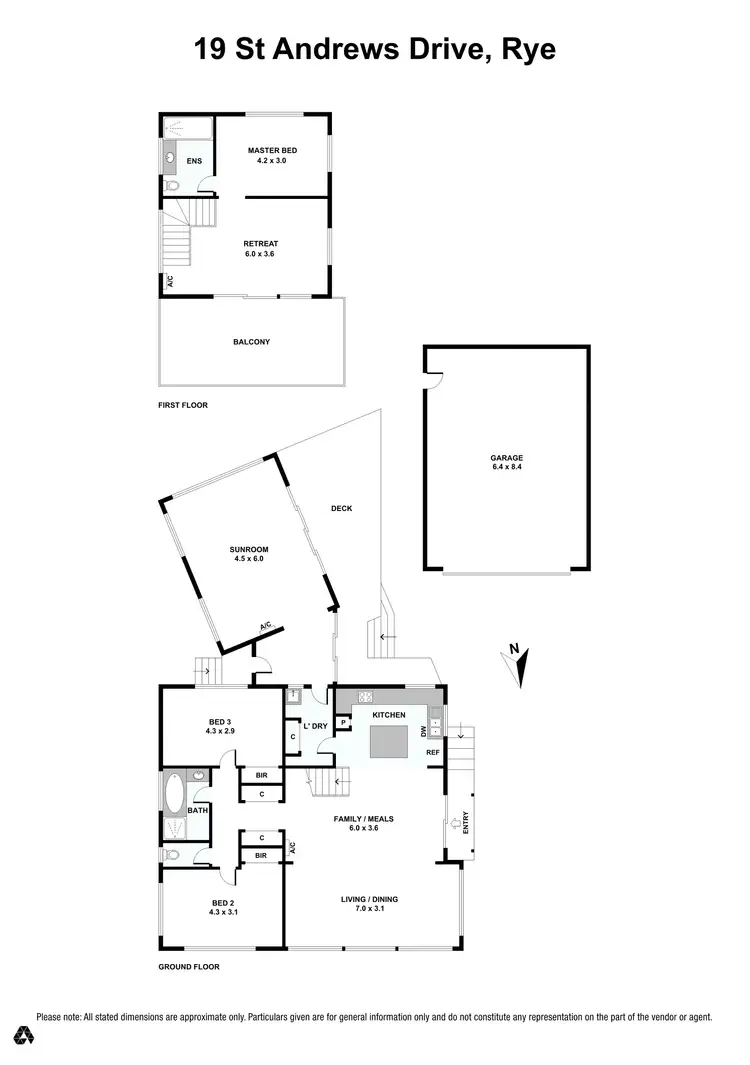 Floorplan of Homely house listing, 19 St Andrews Drive, Rye VIC 3941