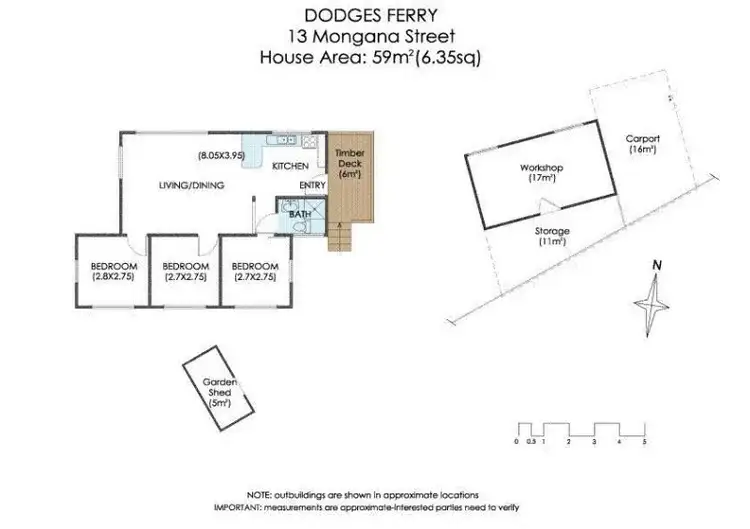 Floorplan of Homely house listing, 13 Mongana Street, Dodges Ferry TAS 7173
