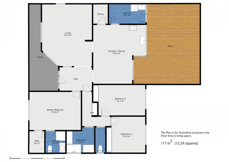 Floorplan of Homely house listing, 23 Thomas Road, Healesville VIC 3777