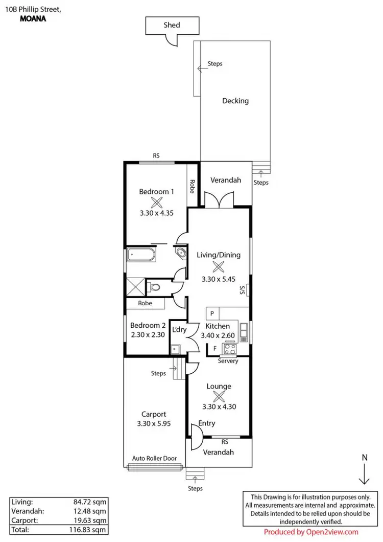 Floorplan of Homely house listing, 10B Phillip Street, Moana SA 5169