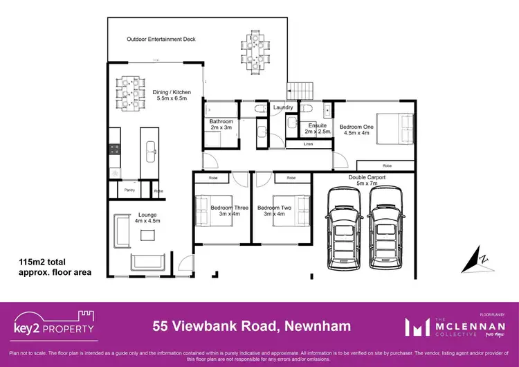 Floorplan of Homely house listing, 55 Viewbank Road, Newnham TAS 7248