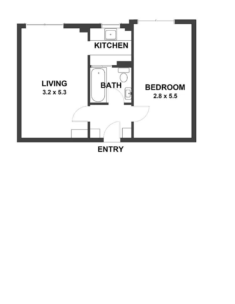 Floorplan of Homely apartment listing, 40/2 Greenknowe Avenue, Elizabeth Bay NSW 2011