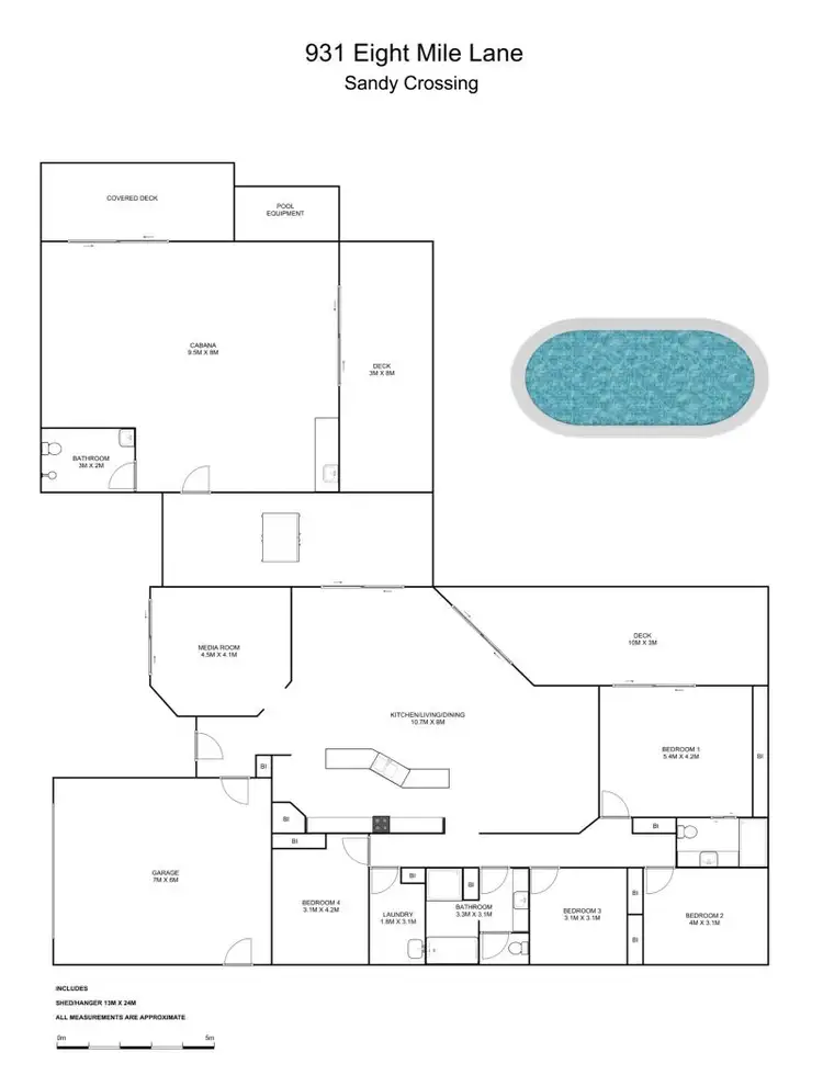Floorplan of Homely rural property listing, Lot 3/931 Eight Mile Lane, Sandy Crossing NSW 2460