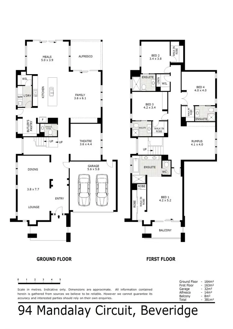 Floorplan of Homely house listing, 94 Mandalay Circuit, Beveridge VIC 3753