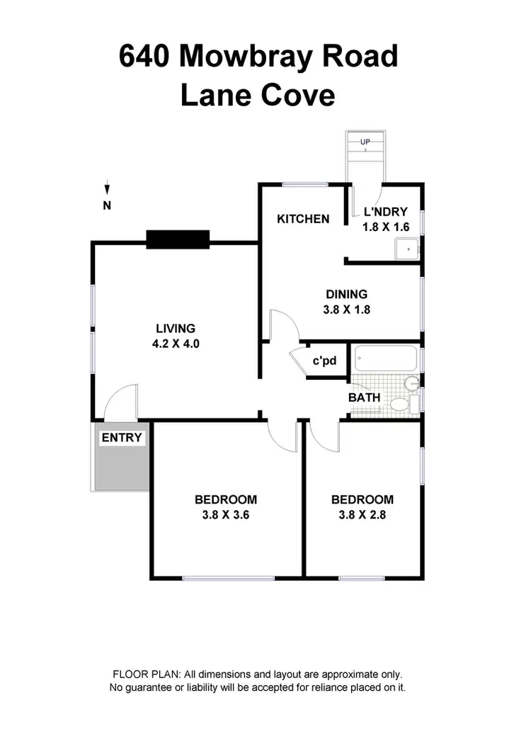 Floorplan of Homely house listing, 640 Mowbray Road, Lane Cove NSW 2066