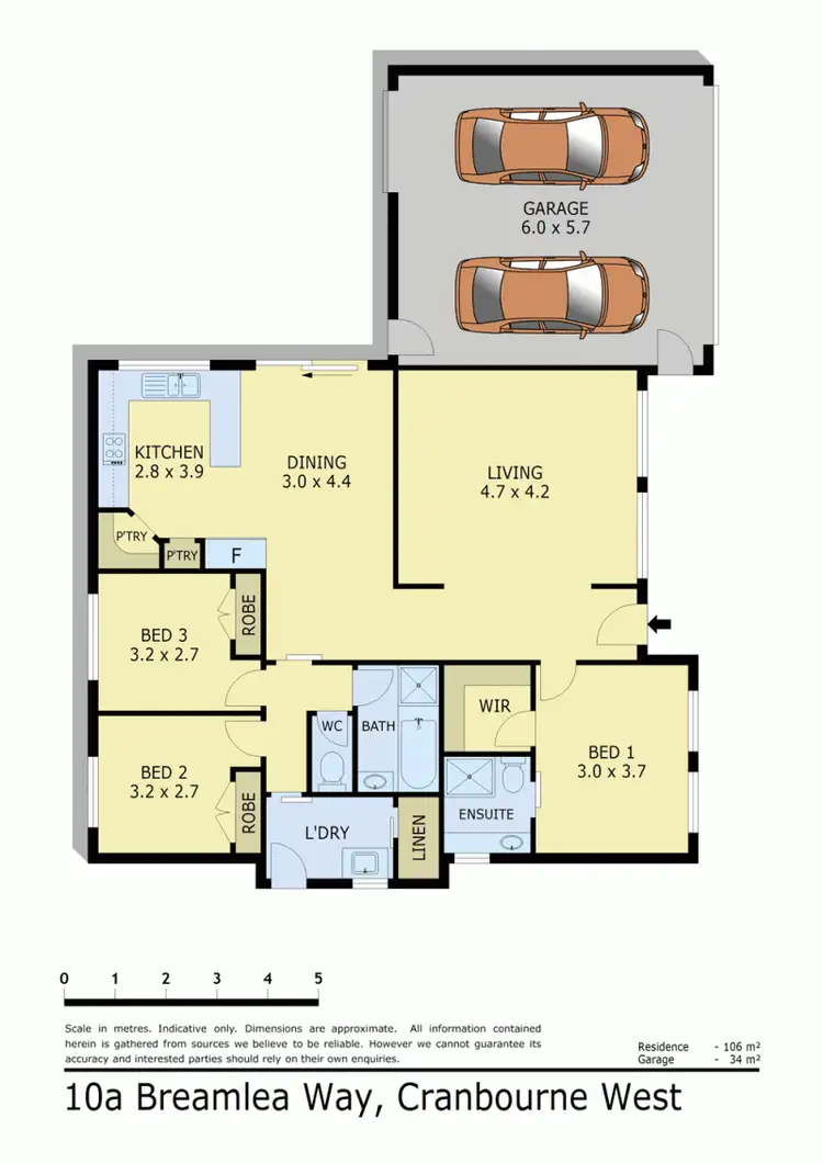 Floorplan of Homely house listing, 10A BREAMLEA WAY, Cranbourne West VIC 3977