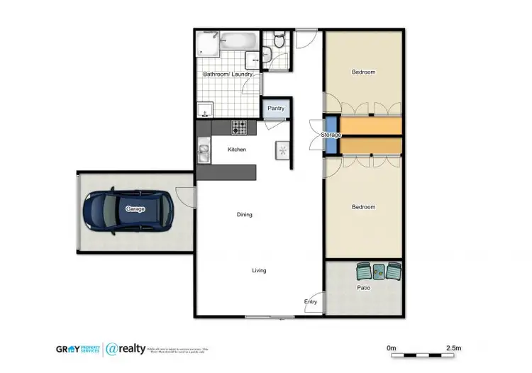 Floorplan of Homely unit listing, 1/106 Boyd Street, Woorim QLD 4507