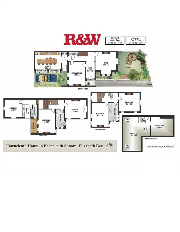 Floorplan of Homely terrace listing, 6 Barnclueth Sqaure, Elizabeth Bay NSW 2011