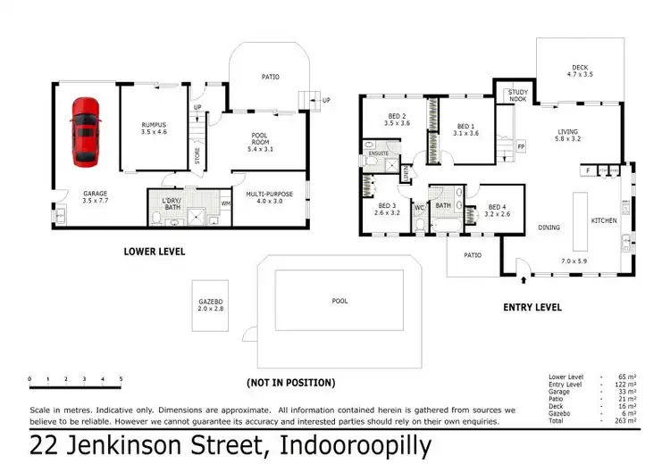 Floorplan of Homely house listing, 22 Jenkinson Street, Indooroopilly QLD 4068