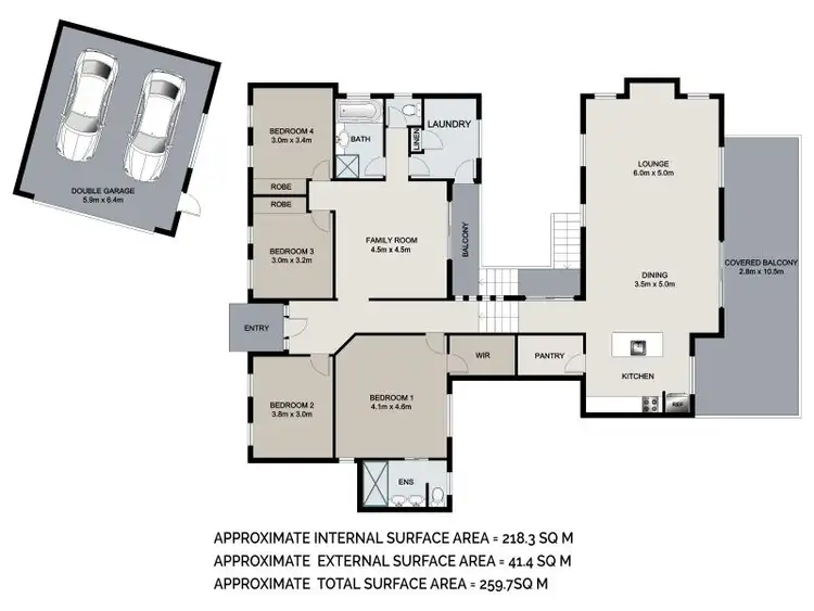 Floorplan of Homely house listing, 61 Corvus Drive, Cashmere QLD 4500