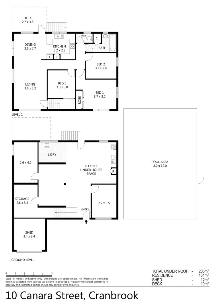 Floorplan of Homely house listing, 10 Canara Street, Cranbrook QLD 4814