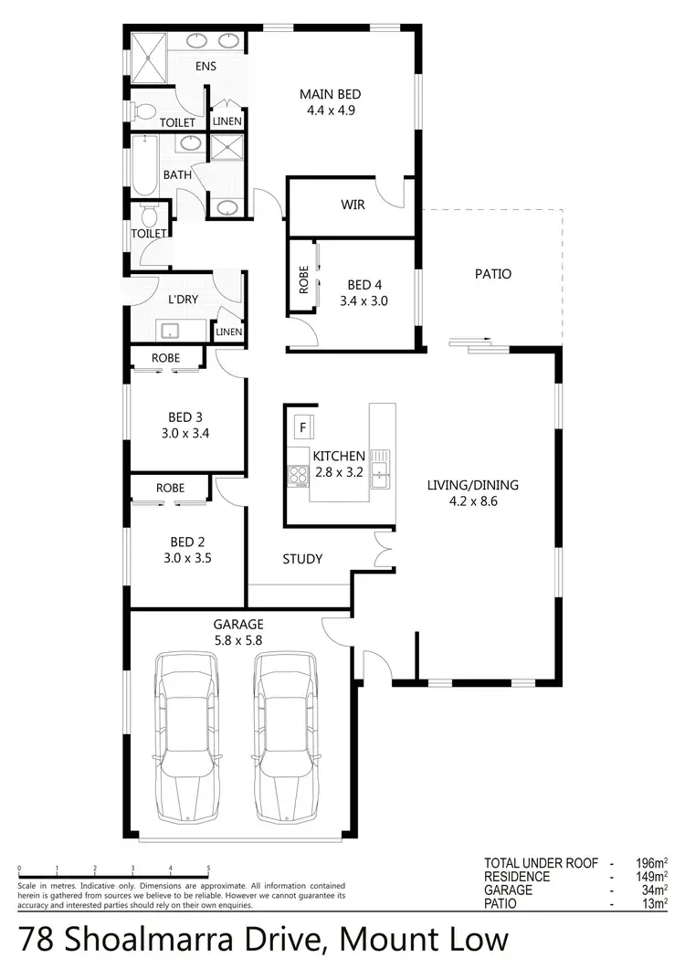 Floorplan of Homely house listing, 78 Shoalmarra Drive, Mount Low QLD 4818