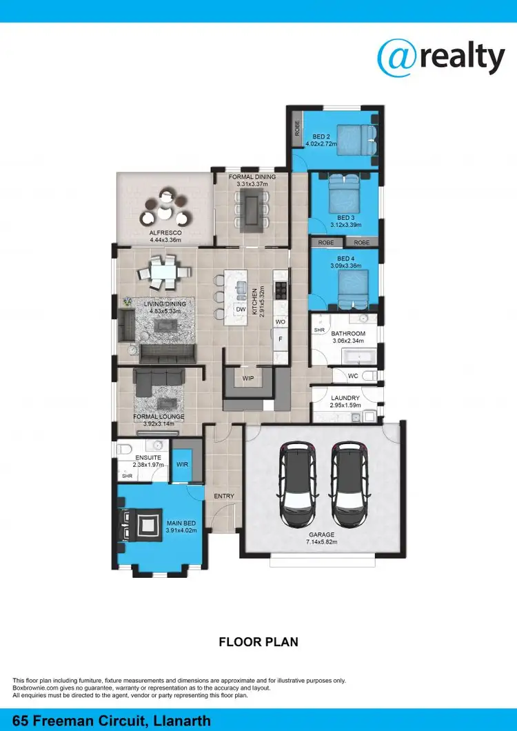 Floorplan of Homely house listing, 65 Freeman Circuit, Llanarth NSW 2795