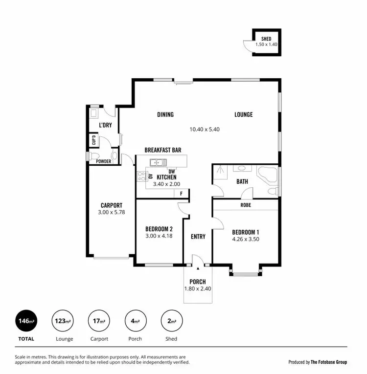 Floorplan of Homely house listing, 1/34 The Parkway, Klemzig SA 5087