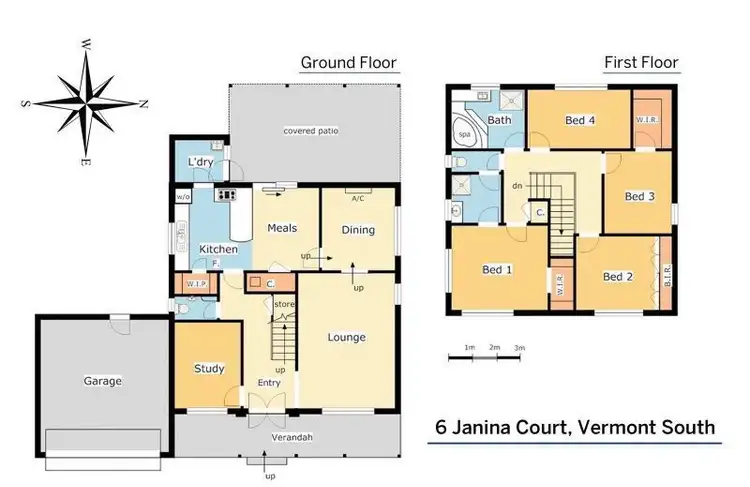 Floorplan of Homely house listing, 6 Janina Court, Vermont South VIC 3133