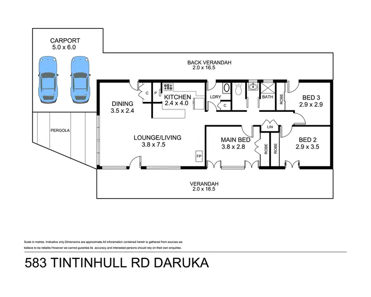 Floorplan of Homely rural property listing, 583 Tintinhull Road, Tamworth NSW 2340